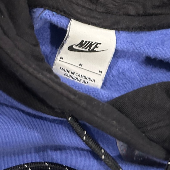 Blue and Yellow Men's Hoodie - Picture 3 of 4